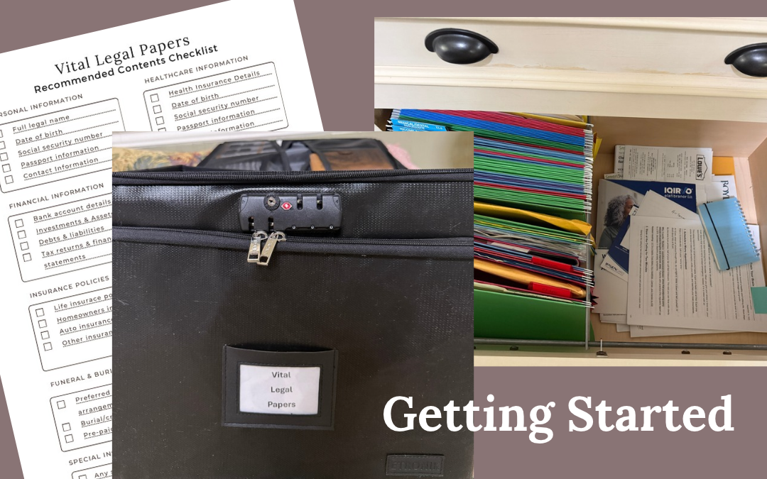 Image shows tools for getting started with Vital Legal Papers Box